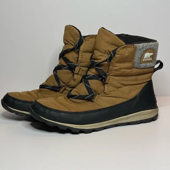 Sorel Tan and Black Winter Boots - Picture 6 of 9